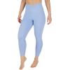 imageYogalicious High Waist Buttery Soft Lightweight Capri Leggings High Rise Workout Yoga Pants for WomenForever Blue Nude Tech