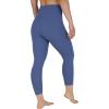 imageYogalicious High Waist Buttery Soft Lightweight Capri Leggings High Rise Workout Yoga Pants for WomenGray Blue Nude Tech