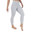 imageYogalicious High Waist Buttery Soft Lightweight Capri Leggings High Rise Workout Yoga Pants for WomenMicro Chip Nude Tech