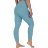 imageYogalicious High Waist Buttery Soft Lightweight Capri Leggings High Rise Workout Yoga Pants for WomenSmoke Blue Lux