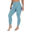 imageYogalicious High Waist Buttery Soft Lightweight Capri Leggings High Rise Workout Yoga Pants for WomenSmoke Blue Lux