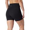 imageYogalicious Womens 5 7 High Waisted Biker Shorts Squat Proof Workout Yoga Short 2 PackBlack W Pocket  Black No Pocket 5