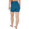 imageYogalicious Womens 5 7 High Waisted Biker Shorts Squat Proof Workout Yoga Short 2 PackDeep LagoonBlack 5 Elastic Free