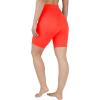 imageYogalicious Womens 5 7 High Waisted Biker Shorts Squat Proof Workout Yoga Short 2 PackFiery CoralBlack 7 Elastic Free