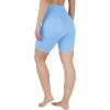 imageYogalicious Womens 5 7 High Waisted Biker Shorts Squat Proof Workout Yoga Short 2 PackForever BlueBlack 7 Elastic Free