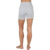 imageYogalicious Womens 5 7 High Waisted Biker Shorts Squat Proof Workout Yoga Short 2 PackHtrgreyBlack 5 Elastic Free