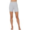 imageYogalicious Womens 5 7 High Waisted Biker Shorts Squat Proof Workout Yoga Short 2 PackHtrgreyBlack 5 Elastic Free