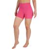 imageYogalicious Womens 5 7 High Waisted Biker Shorts Squat Proof Workout Yoga Short 2 PackRaspberry SorbetBlack 5 Elastic Free