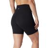 imageYogalicious Womens 5 7 High Waisted Biker Shorts Squat Proof Workout Yoga Short 2 PackSpring Crocus W Pocket  Black No Pocket 7