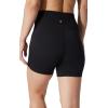 imageYogalicious Womens 5 7 High Waisted Biker Shorts Squat Proof Workout Yoga Short 2 PackSpring CrocusBlack 5 Elastic Free
