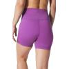 imageYogalicious Womens 5 7 High Waisted Biker Shorts Squat Proof Workout Yoga Short 2 PackSpring CrocusBlack 5 Elastic Free