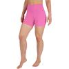 imageYogalicious Womens 5 7 High Waisted Biker Shorts Squat Proof Workout Yoga Short 2 PackSugar PlumBlack 5 Elastic Free