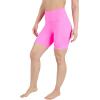 imageYogalicious Womens 5 7 High Waisted Biker Shorts Squat Proof Workout Yoga Short 2 PackSugar PlumBlack 7 Elastic Free