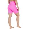 imageYogalicious Womens 5 7 High Waisted Biker Shorts Squat Proof Workout Yoga Short 2 PackSugar PlumBlack 7 Elastic Free