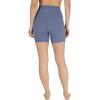 imageYogalicious Womens 5 7 High Waisted Biker Shorts Squat Proof Workout Yoga Short 2 PackWild WindBlack 5 Elastic Free