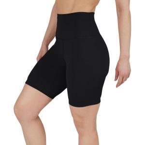 imageYogalicious Womens 5 7 High Waisted Biker Shorts Squat Proof Workout Yoga Short 2 PackBlack 7 Single Pack