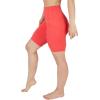 imageYogalicious Womens High Waisted Biker Shorts Workout Running Spandex Yoga Shorts 35quot 5quot 7quot 9quotCayenne 9