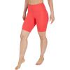 imageYogalicious Womens High Waisted Biker Shorts Workout Running Spandex Yoga Shorts 35quot 5quot 7quot 9quotCayenne 9