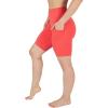 imageYogalicious Womens High Waisted Biker Shorts Workout Running Spandex Yoga Shorts 35quot 5quot 7quot 9quotCayenne 9