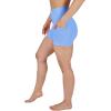 imageYogalicious Womens High Waisted Biker Shorts Workout Running Spandex Yoga Shorts 35quot 5quot 7quot 9quotCornflower Blue 35
