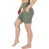 imageYogalicious Womens High Waisted Biker Shorts Workout Running Spandex Yoga Shorts 35quot 5quot 7quot 9quotDeep Lichen Green 7
