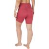 imageYogalicious Womens High Waisted Biker Shorts Workout Running Spandex Yoga Shorts 35quot 5quot 7quot 9quotEarth Red 7