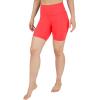 imageYogalicious Womens High Waisted Biker Shorts Workout Running Spandex Yoga Shorts 35quot 5quot 7quot 9quotFiery Coral 7