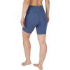 imageYogalicious Womens High Waisted Biker Shorts Workout Running Spandex Yoga Shorts 35quot 5quot 7quot 9quotGray Blue 7