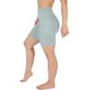 imageYogalicious Womens High Waisted Biker Shorts Workout Running Spandex Yoga Shorts 35quot 5quot 7quot 9quotGreen Milieu 7