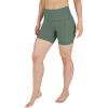 imageYogalicious Womens High Waisted Biker Shorts Workout Running Spandex Yoga Shorts 35quot 5quot 7quot 9quotLily Pad 5