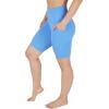 imageYogalicious Womens High Waisted Biker Shorts Workout Running Spandex Yoga Shorts 35quot 5quot 7quot 9quotMarina 9