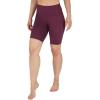 imageYogalicious Womens High Waisted Biker Shorts Workout Running Spandex Yoga Shorts 35quot 5quot 7quot 9quotMauve Wine 9