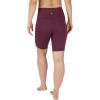 imageYogalicious Womens High Waisted Biker Shorts Workout Running Spandex Yoga Shorts 35quot 5quot 7quot 9quotMauve Wine 9