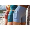 imageYogalicious Womens High Waisted Biker Shorts Workout Running Spandex Yoga Shorts 35quot 5quot 7quot 9quotMint Leaf 9