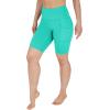imageYogalicious Womens High Waisted Biker Shorts Workout Running Spandex Yoga Shorts 35quot 5quot 7quot 9quotMint Leaf 9
