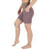 imageYogalicious Womens High Waisted Biker Shorts Workout Running Spandex Yoga Shorts 35quot 5quot 7quot 9quotMocha 7