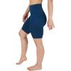 imageYogalicious Womens High Waisted Biker Shorts Workout Running Spandex Yoga Shorts 35quot 5quot 7quot 9quotOcean Silk 9
