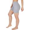 imageYogalicious Womens High Waisted Biker Shorts Workout Running Spandex Yoga Shorts 35quot 5quot 7quot 9quotSleet 5
