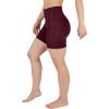 imageYogalicious Womens High Waisted Biker Shorts Workout Running Spandex Yoga Shorts 35quot 5quot 7quot 9quotWindsor Wine 5