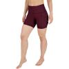 imageYogalicious Womens High Waisted Biker Shorts Workout Running Spandex Yoga Shorts 35quot 5quot 7quot 9quotWindsor Wine 5