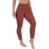 imageYogalicious Womens High Waisted Yoga Legging Elastic Free Squat Proof Workout PantCinnabar
