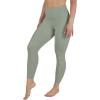 imageYogalicious Womens High Waisted Yoga Legging Elastic Free Squat Proof Workout PantDeep Lichen Green