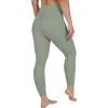 imageYogalicious Womens High Waisted Yoga Legging Elastic Free Squat Proof Workout PantDeep Lichen Green