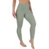 imageYogalicious Womens High Waisted Yoga Legging Elastic Free Squat Proof Workout PantDeep Lichen Green