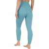 imageYogalicious Womens High Waisted Yoga Legging Elastic Free Squat Proof Workout PantSmoke Blue WPocket