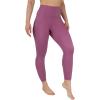 imageYogalicious Womens High Waisted Yoga Legging Elastic Free Squat Proof Workout PantTulip Wood