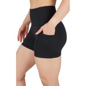 imageYogalicious Womens High Waisted Biker Shorts Workout Running Spandex Yoga Shorts 35quot 5quot 7quot 9quotBlack 35