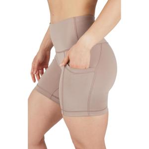 imageYogalicious Womens High Waisted Biker Shorts Workout Running Spandex Yoga Shorts 35quot 5quot 7quot 9quotLeafless Tree 5