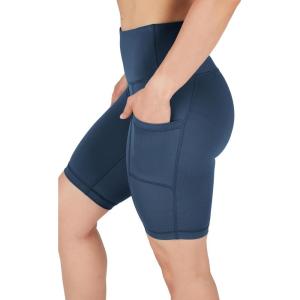 imageYogalicious Womens High Waisted Biker Shorts Workout Running Spandex Yoga Shorts 35quot 5quot 7quot 9quotMoonlit Ocean 9