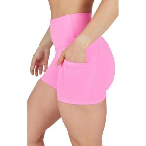 imageYogalicious Womens High Waisted Biker Shorts Workout Running Spandex Yoga Shorts 35quot 5quot 7quot 9quotSugar Plum 35